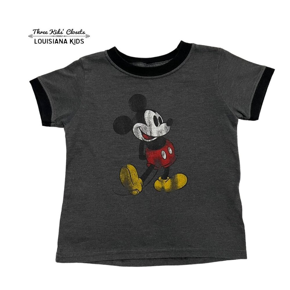Disney Parks 24m Grey Mickey Mouse Tee Shirt